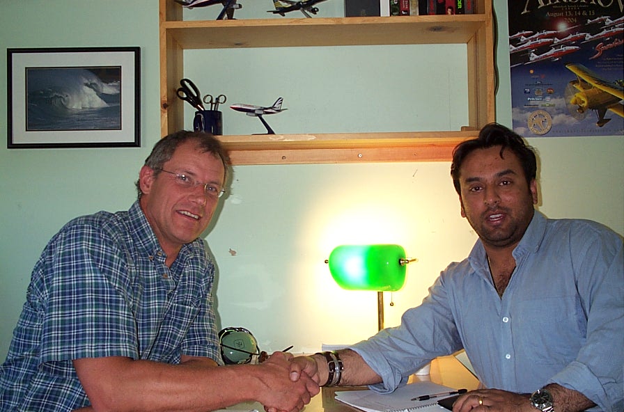 Congratulations again to Abhitab Dhillon, who successfully completed his Group 1 (Multi-engine) Instrument Rating Flight Test on Seneca GURW with Pilot Examiner Matt Edwards on June 23, 2006.